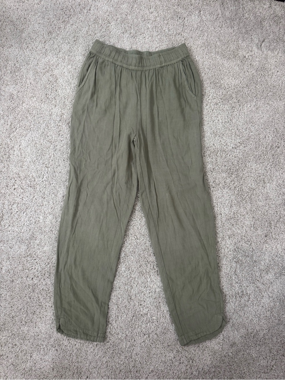 Olive Green Lightweight Casual Pants